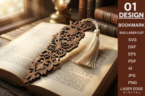 Download Wood Bookmark Laser Cut SVG - Laser cut Collection