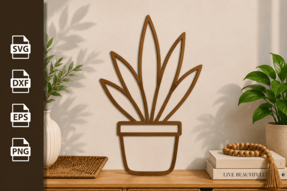 Download Potted Plant Tree Laser Cut Files Svg - Laser cut Collection