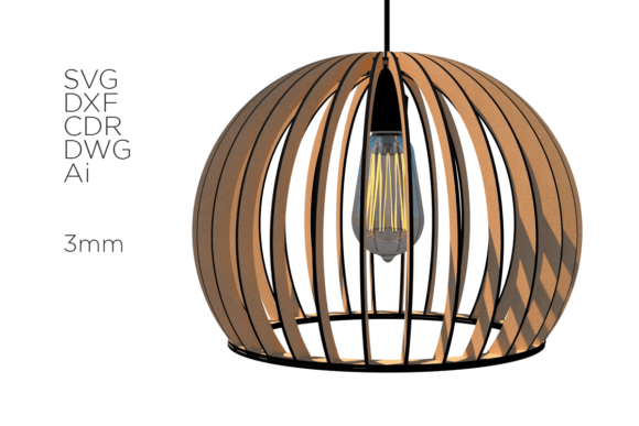 Download Laser Cutting File Lamp Template DXF - Laser cut Collection